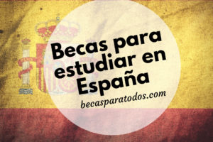 becas para estudiar en españa