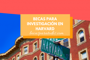 becas Harvard investigacion